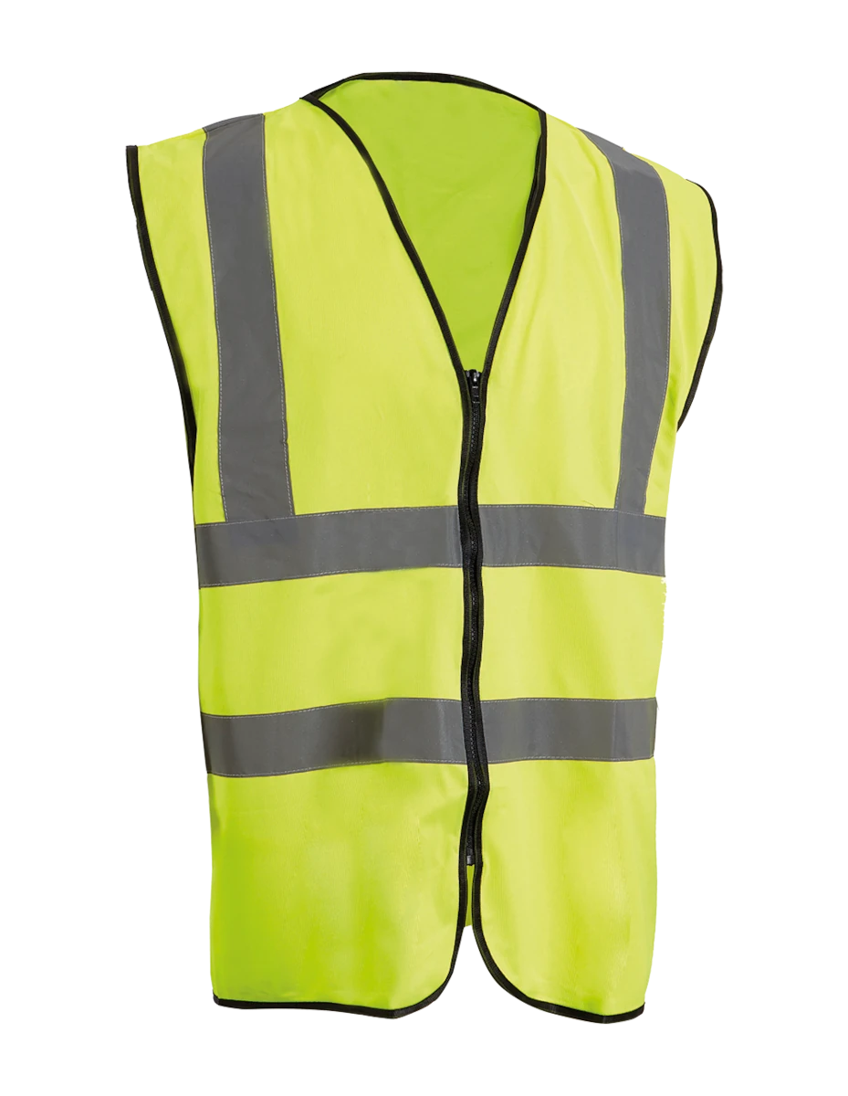 BACAÂ® Two-Band Hi-Vis Zip Vest - HV2193