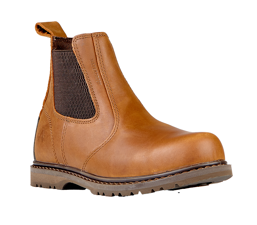 Waterproof Welted Chelsea Boot Brown S3 WR HRO SRA – SF0064