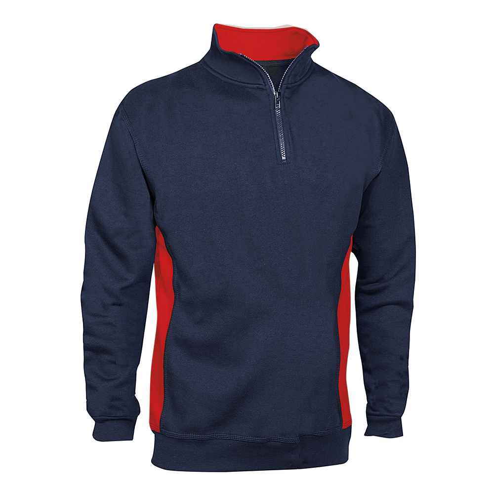 BACAÂ® Two-Tone Quarter-Zip Sweatshirt – SH5051